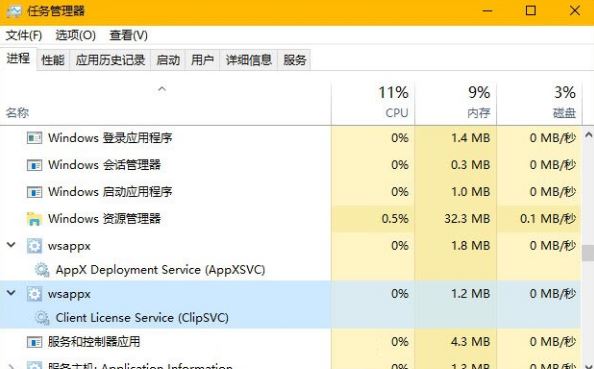 wsappx是什么进程   Win10系统中的wsappx进程有什么作用